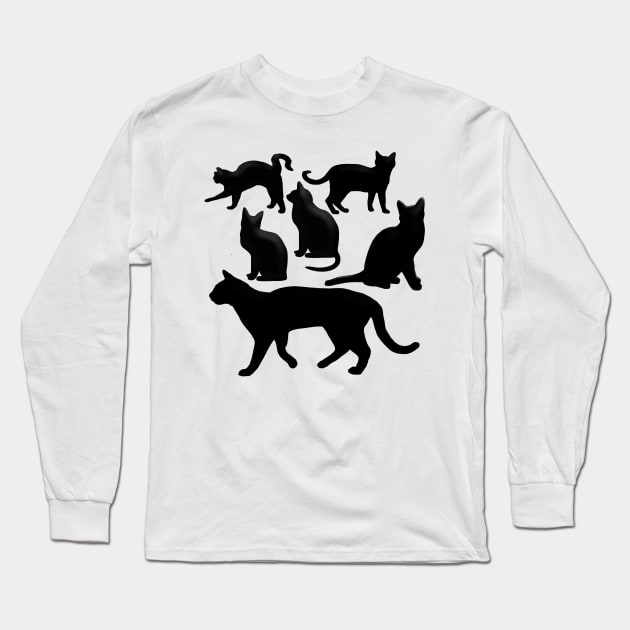 black cats Long Sleeve T-Shirt by MGphotoart